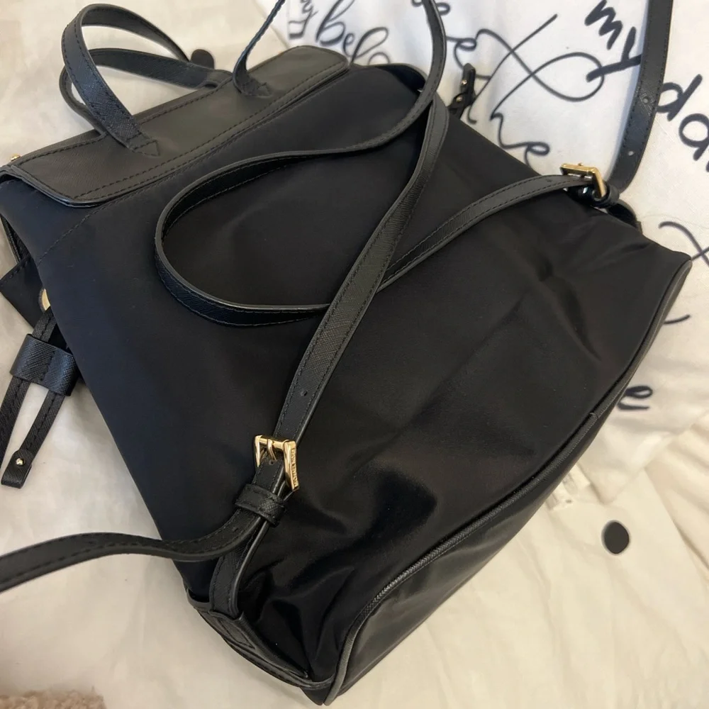 Michael Kors Black Backpack with Gold Stud Accents - Picture 3 of 3